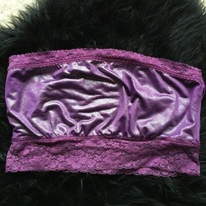 NEW Free People Shiny Purple Bandeau